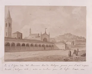 View of the church of Baracano, Bologna, after Basatti, 1814